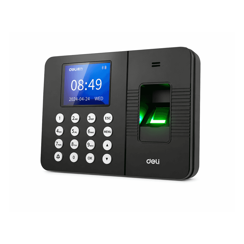 MAQUINA BIOMETRICO DIGITAL DELI E3960 (PRETO PRATEADO)